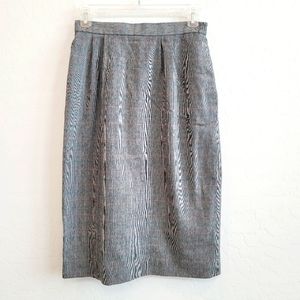 Gilmor Vintage Gray Tweed Pencil Skirt Women's Size 8